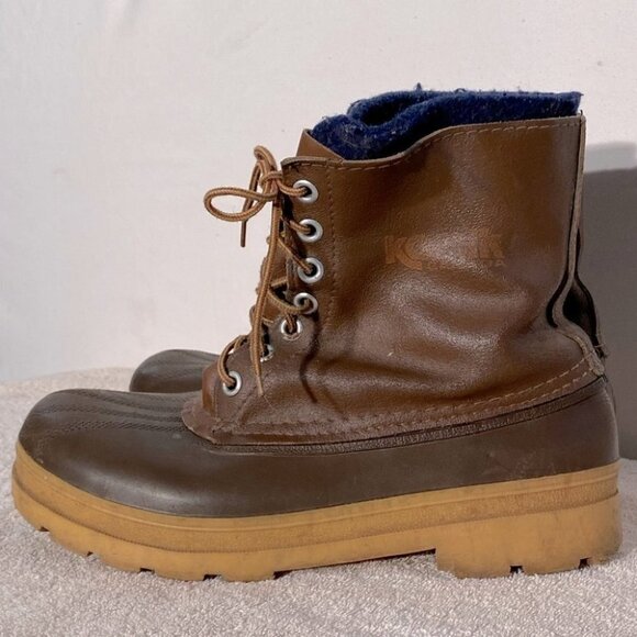 Vintage Kamik Leather Ankle Duck Boots 10 - Picture 11 of 11